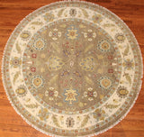 8' Round Hand Knotted Sultan Area Rug