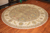 8' Round Hand Knotted Sultan Area Rug