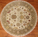 6' Round Hand Knotted Sultan Area Rug