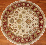 6' Round Hand Knotted Sultan Rug