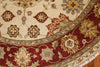 6' Round Hand Knotted Sultan Rug