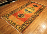 4x8 Hand Knotted Hamadan Palace Runner