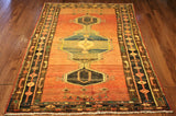 4x8 Hand Knotted Hamadan Palace Runner