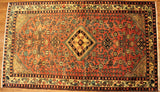 4x7 Hand Knotted Hamadan Area Rug