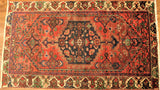 4x7 Hand Knotted Hamadan Palace Runner