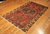 4x7 Hand Knotted Hamadan Palace Runner