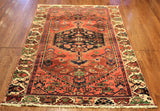 4x7 Hand Knotted Hamadan Palace Runner