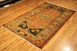 4x7 Hand Knotted Hamadan Palace Runner