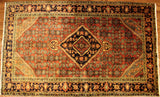 4x7 Hand Knotted Hamadan Area Rug