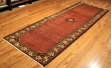 4x10 Hand Knotted Hamadan Palace Runner