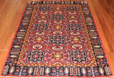 4x6 Hand Knotted Hazaras Area Rug