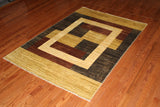 4x6 Hand Knotted Modern-Peshawar Area Rug