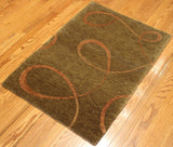 2x3 Hand Knotted Tibetan Area Rug