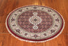 3' Round Hand Knotted Mahi Area Rug