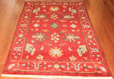 4x6 Hand Knotted Indo-tibetan Area Rug